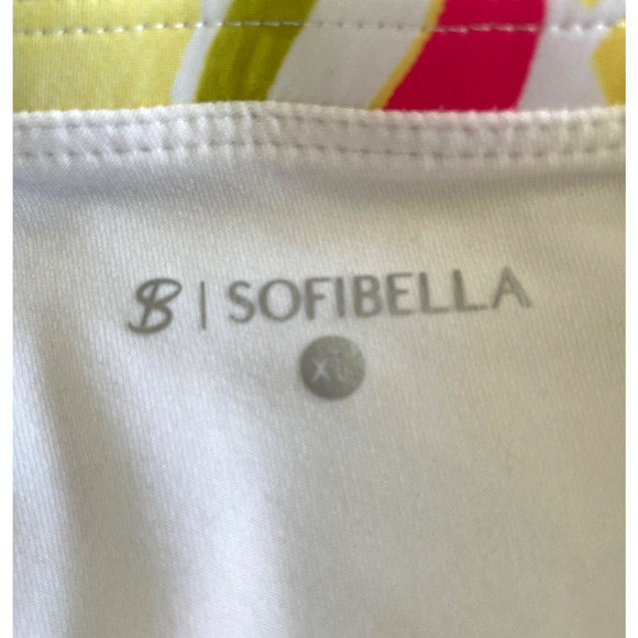 SOFIBELLA Women Size XL Multicolor Pull-On Lightweight Ruffled Activewear Skort - Picture 3 of 5